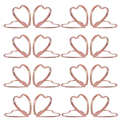 HORIALENCE 25 Stück Herzförmiger Metallkartenhalter für Hochzeiten und Geburtstagsfeiern Elegante Tischkartenhalter für Fotos und Karten für Romantische Anlässe HORIALENCE 25 Stück Herzförmiger Metallkartenhalter für Hochzeiten und Geburtstagsfeiern Elegante Tischkartenhalter für Fotos und Karten für Romantische Anlässe von HORIALENCE
