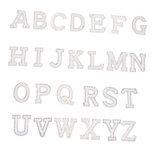 HORIALENCE 26 Stück Teiliges Set Kreativer Perlen Alphabet Patches für DIY Bekleidung Aufbügelbare Stickerei Patches für Kleidung Taschen und Hüte zur Reparatur und Dekoration HORIALENCE 26 Stück Teiliges Set Kreativer Perlen Alphabet Patches für DIY Bekleidung Aufbügelbare Stickerei Patches für Kleidung Taschen und Hüte zur Reparatur und Dekoration von HORIALENCE