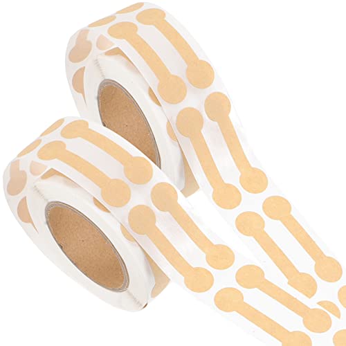 HORIALENCE 2Rollen Selbstklebende Versiegelungsetiketten für Braune Kraftpapier Aufkleber für Geschenktüten Geschenkboxen und Grußkarten Stabil Praktisch und Elegant von HORIALENCE
