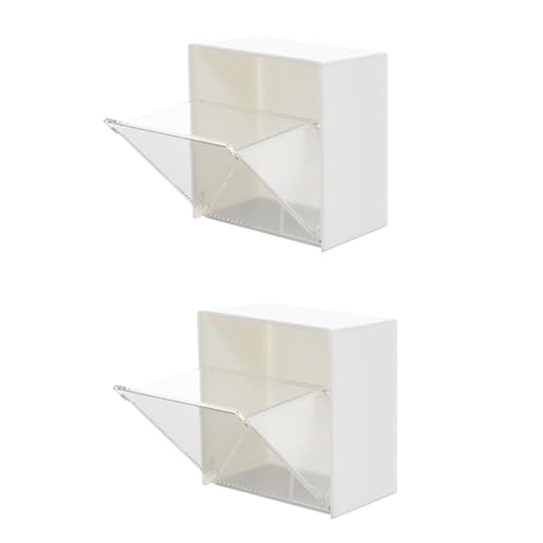 HORIALENCE 2Stücke Aufbewahrungsboxen Kunststoff Hängende Organizer für Vielseitige Nutzung für Badezimmer und Büro mit Praktischem Flip Top Design zur Staubvermeidung HORIALENCE 2Stücke Aufbewahrungsboxen Kunststoff Hängende Organizer für Vielseitige Nutzung für Badezimmer und Büro mit Praktischem Flip Top Design zur Staubvermeidung von HORIALENCE