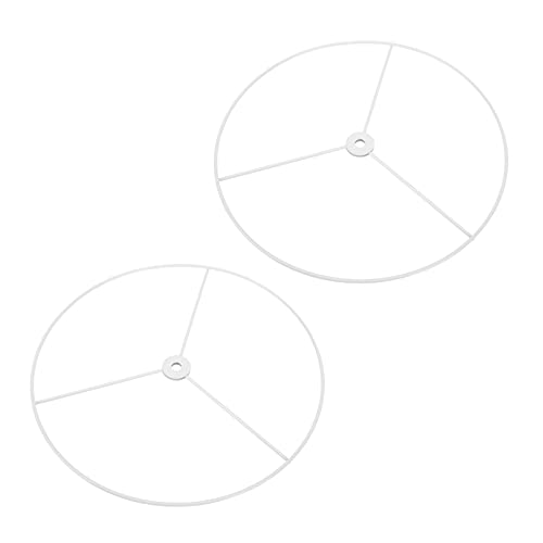 HORIALENCE 2Stücke DIY Lampenschirmrahmen Robuste Metall Halterung für Kronleuchter Lampenschirm Zubehör für Beleuchtungsgestaltung von HORIALENCE