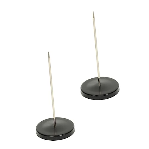 HORIALENCE 2Stücke Desktop Geldscheinhalter mit Stabiler Runder Basis und Gerader Quittungs Organizer für Restaurant Büro und Hotel zur Aufbewahrung von Bestellungen von HORIALENCE