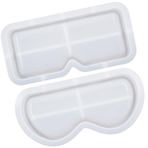 HORIALENCE 2Stücke Gießform für Brillenablage DIY Epoxidharz Tablettform Vielseitig Einsetzbar für Zuhause und Feiern Langlebig und Flexibel von HORIALENCE