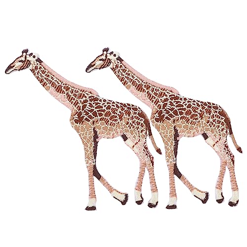 HORIALENCE 2Stücke Giraffe Stickerei Patches Tier Applikationen zum Aufbügeln für Kleidung Cartoon Flicken Hochwertigem Stoff für Jeans und Bastelprojekte HORIALENCE 2Stücke Giraffe Stickerei Patches Tier Applikationen zum Aufbügeln für Kleidung Cartoon Flicken Hochwertigem Stoff für Jeans und Bastelprojekte von HORIALENCE