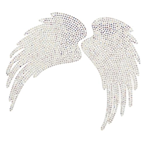 HORIALENCE 2Stücke Glitzer Flügel Patches Strass Applikationen für DIY Kleidung Lebendige Engel Flügel Aufnäher für Kostümdekoration Einfach Anzubringen und Waschbar HORIALENCE 2Stücke Glitzer Flügel Patches Strass Applikationen für DIY Kleidung Lebendige Engel Flügel Aufnäher für Kostümdekoration Einfach Anzubringen und Waschbar von HORIALENCE