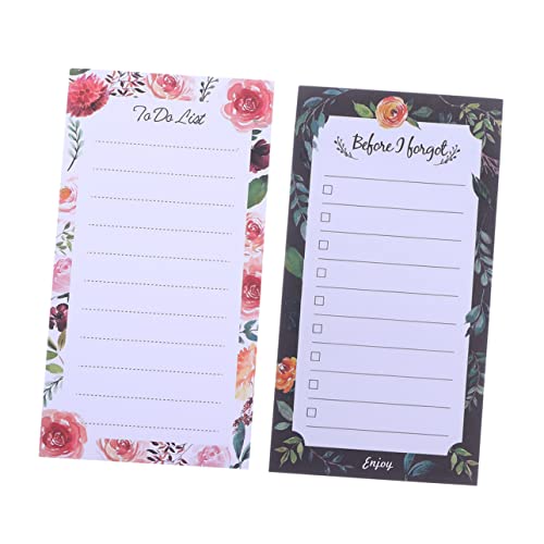HORIALENCE 2Stücke Magnetischer Notizblock für Kühlschrank To Do Liste und Memo Notizen Langlebig und Angenehm zu Schreiben für Haushaltsplanung und Organisation von HORIALENCE