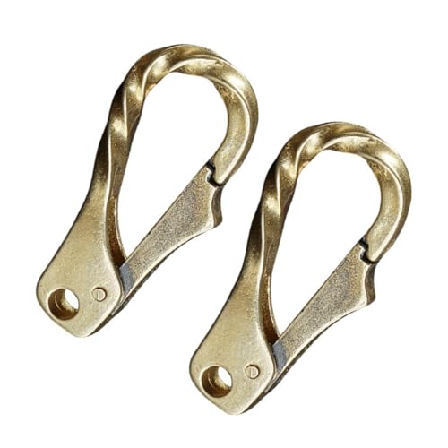 HORIALENCE 2Stücke Messing Hundehalsband Schnallen Handgefertigte Schlüsselanhänger für DIY Projekte Langlebig und Sicher für Nähprojekte ohne Kanten von HORIALENCE