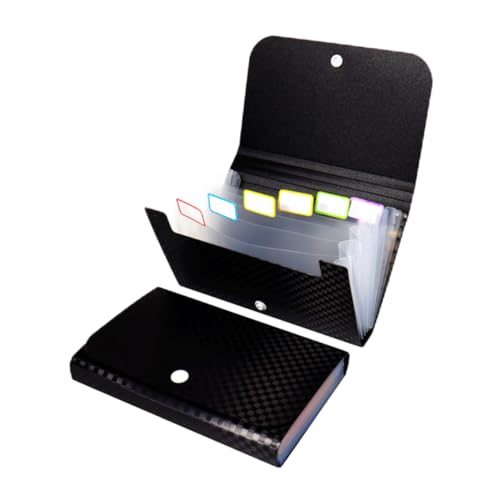 HORIALENCE 2 Stücke Kleiner Dokumentenmappe Organizer für Quittungen Mehrschichtiger Tragbarer Aktenordner für Büro und Outdoor Nutzung von HORIALENCE