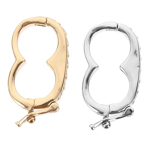 HORIALENCE 2Stücke Schmuckverschlüsse und Armbandverkürzer Hochwertigem Material für Empfindliche Haut Langlebig und Rostfrei Dekorativ und Praktisch von HORIALENCE