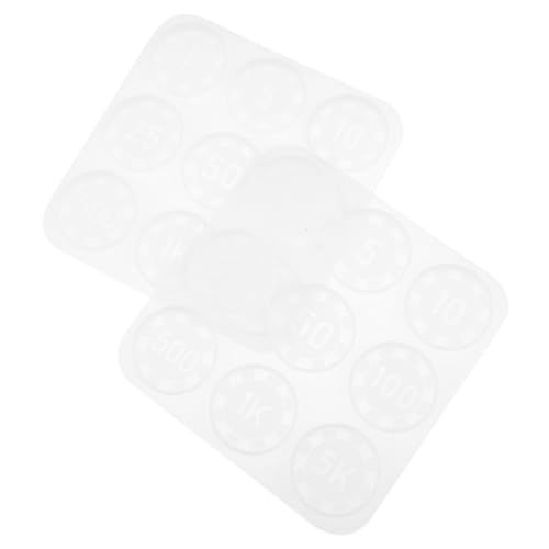 HORIALENCE 2Stücke Silikonform für DIY Verhandlungschips Flexible Epoxidharz Gießform für Handwerksprojekte Langlebig und Wiederverwendbar für Bastelarbeiten HORIALENCE 2Stücke Silikonform für DIY Verhandlungschips Flexible Epoxidharz Gießform für Handwerksprojekte Langlebig und Wiederverwendbar für Bastelarbeiten von HORIALENCE