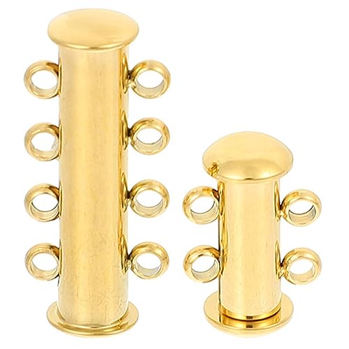 HORIALENCE 2Stücke Verschlüsse für Schmuckherstellung Vielseitige Halskette und Armbandverbindungen Goldene Kettenabscheider zum Schichten Langlebige DIY Zubehörteile HORIALENCE 2Stücke Verschlüsse für Schmuckherstellung Vielseitige Halskette und Armbandverbindungen Goldene Kettenabscheider zum Schichten Langlebige DIY Zubehörteile von HORIALENCE