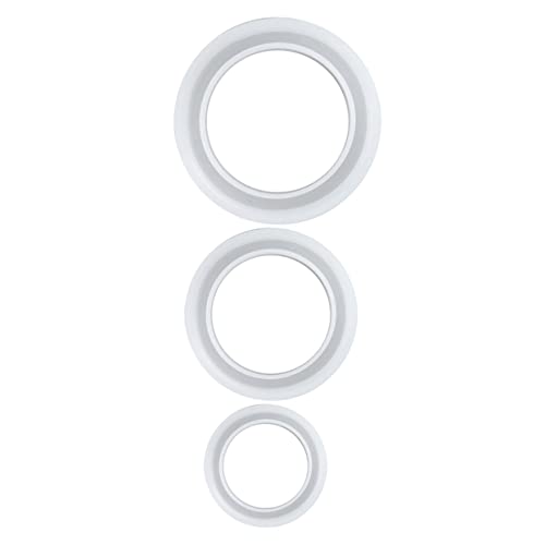 HORIALENCE 3 Stück Diy Armband Silikonform Teiliges Kristall Gießform für Bangle und Schmuckherstellung Geeignet für Resin Projekte mit Durchmesser von HORIALENCE