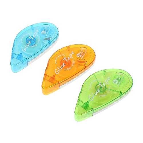 HORIALENCE 3 Stück Doppelseitiges Klebeband Starker Kleber für Bastelarbeiten Transparentes Universelles Klebeband für Schule Büro und Handwerk für Kreative Projekte von HORIALENCE