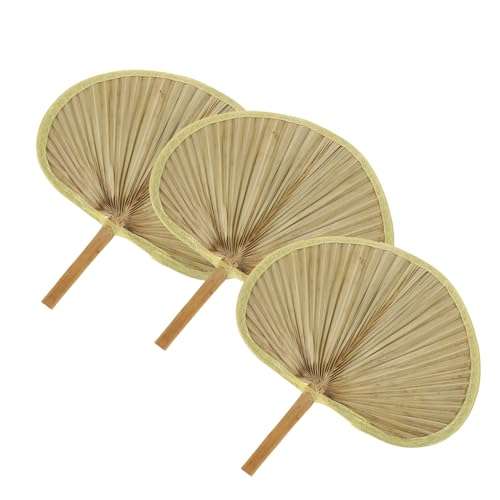 HORIALENCE 3 Stück Teiliges Handgefertigter Sommer Fans Umweltfreundliche Natürliche Fächer im Japanischen Stil für Dekoration und Abkühlung für Partys und Strandausflüge HORIALENCE 3 Stück Teiliges Handgefertigter Sommer Fans Umweltfreundliche Natürliche Fächer im Japanischen Stil für Dekoration und Abkühlung für Partys und Strandausflüge von HORIALENCE