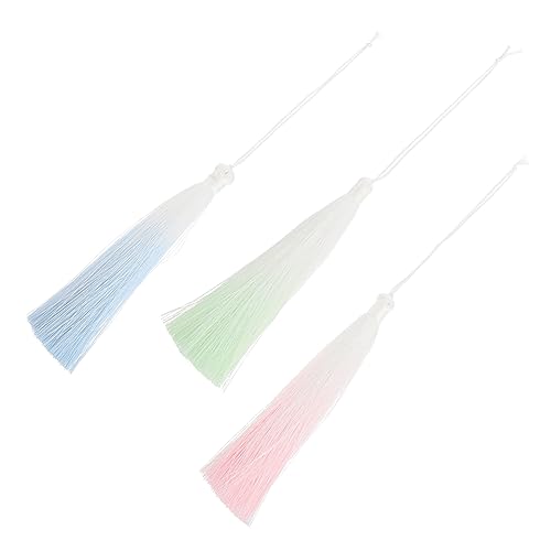 HORIALENCE 3 Stück Teiliges Quasten Anhänger Sanften Farbverläufen Diy Lesezeichen Schmuck und Handwerk Zubehör für Kreative Projekte Rosa Grün HORIALENCE 3 Stück Teiliges Quasten Anhänger Sanften Farbverläufen Diy Lesezeichen Schmuck und Handwerk Zubehör für Kreative Projekte Rosa Grün von HORIALENCE