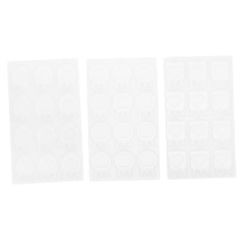 HORIALENCE 3 Teilige Fotorahmenform DIY Bilderrahmenform Bilderrahmen Gussform Epoxidharz Bastelrahmenform DIY Handgefertigte Form Silikonrahmenform Kreative Bilderrahmenformen Weißes von HORIALENCE