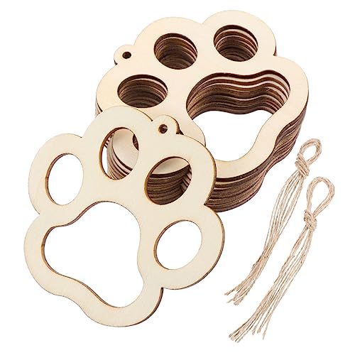 HORIALENCE 30 Stück Hängende Holzornamente Bastelmaterial Holz mit Schnüren für Kreative DIY Projekte Umweltfreundliche Dekoration für Feste und Anlässe HORIALENCE 30 Stück Hängende Holzornamente Bastelmaterial Holz mit Schnüren für Kreative DIY Projekte Umweltfreundliche Dekoration für Feste und Anlässe von HORIALENCE