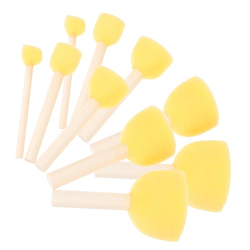 HORIALENCE 30 Stück Lernen Malwerkzeug Schwammfarbe Zum Malen Schwammbürsten Für Bastelschwamm Zum Zeichnen Bastelpinsel Fingerfarbenschwamm Zeichnungsschwamm Yellow Holz HORIALENCE 30 Stück Lernen Malwerkzeug Schwammfarbe Zum Malen Schwammbürsten Für Bastelschwamm Zum Zeichnen Bastelpinsel Fingerfarbenschwamm Zeichnungsschwamm Yellow Holz von HORIALENCE