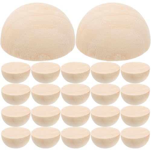 HORIALENCE 30 Stück Unvollendete Halbe Holzkugeln Mini Bastel Hemisphere für DIY Projekte Bastelbedarf Glatt und für Kreativprojekte HORIALENCE 30 Stück Unvollendete Halbe Holzkugeln Mini Bastel Hemisphere für DIY Projekte Bastelbedarf Glatt und für Kreativprojekte von HORIALENCE