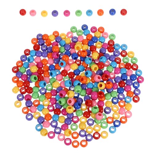 HORIALENCE 300 Stück Acrylperlen Charms-Perlen Bulk-Perlen für die Schmuckherstellung Schlüsselkettenperlen DIY-Perlen Perlenabstandshalter für Armbänder Perlen Abstandshalter Perlen-Kits von HORIALENCE