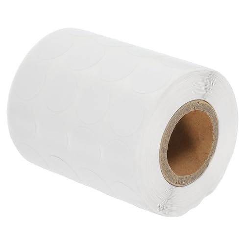 HORIALENCE 3000 Stück Runde Klebepunkte Aufkleber Selbstklebende Etiketten für DIY Beschriftung Klassifizierung von Vorräten und Organisation Durchmesser Weiß von HORIALENCE