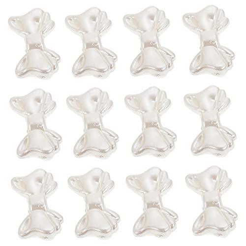 HORIALENCE 300Stücke Faux Pearl Bowknot Spacer Perlen für Schmuckherstellung zum Basteln von Ohrringen Armbändern und Multifunktional und Vielseitig Einsetzbar von HORIALENCE