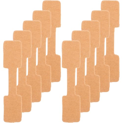 HORIALENCE 300Stücke Kraftpapier Preisschilder Quadratische Aufkleber für Schmuck Ringe und Leicht Ablösbar für und Hochzeiten Rückstandsfrei und Langlebig von HORIALENCE