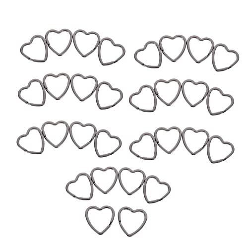 HORIALENCE 30Stücke Herzform Schlüsselringe Handgemachte DIY Anhänger für Schlüssel Lanyards und Schmuck Silberne Metallringe für Projekte und Bastelarbeiten HORIALENCE 30Stücke Herzform Schlüsselringe Handgemachte DIY Anhänger für Schlüssel Lanyards und Schmuck Silberne Metallringe für Projekte und Bastelarbeiten von HORIALENCE