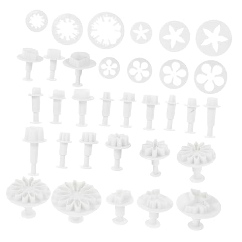 HORIALENCE 33 Stück Töpferwerkzeug reiben Keksausstecher zum Backen Fondant -Kuchenwerkzeuge Werkzeuge zum Dekorieren von Desserts Werkzeuge zum Formen von Süßigkeiten DIY Fondantform pp Weiß HORIALENCE 33 Stück Töpferwerkzeug reiben Keksausstecher zum Backen Fondant -Kuchenwerkzeuge Werkzeuge zum Dekorieren von Desserts Werkzeuge zum Formen von Süßigkeiten DIY Fondantform pp Weiß von HORIALENCE