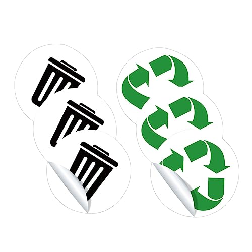 HORIALENCE 3Sätze Mülltrennung Aufkleber Selbstklebende Recycling Etiketten für Mülleimer und Langlebig für Abfallbehälter und Glatte Oberflächen HORIALENCE 3Sätze Mülltrennung Aufkleber Selbstklebende Recycling Etiketten für Mülleimer und Langlebig für Abfallbehälter und Glatte Oberflächen von HORIALENCE
