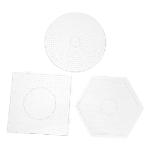 HORIALENCE 3Stücke Kunststoff Steckplatten Pegboards für Hexagon für Bastelarbeiten mit Bügelperlen HORIALENCE 3Stücke Kunststoff Steckplatten Pegboards für Hexagon für Bastelarbeiten mit Bügelperlen von HORIALENCE