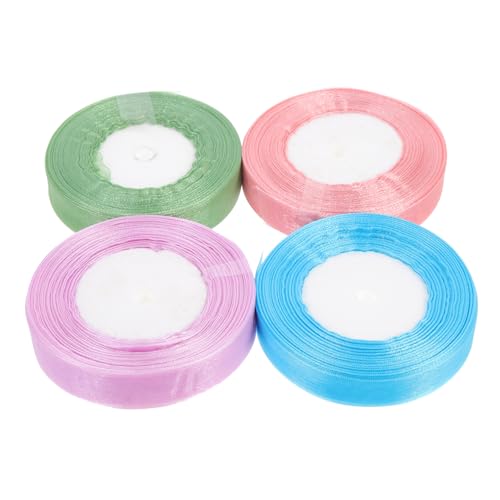 HORIALENCE 4 Rollen DIY Dekorationsbänder Organzastoff Breit Blau Grün und Lila für Geschenkverpackung Bastelprojekte und Hochzeitsdekoration HORIALENCE 4 Rollen DIY Dekorationsbänder Organzastoff Breit Blau Grün und Lila für Geschenkverpackung Bastelprojekte und Hochzeitsdekoration von HORIALENCE