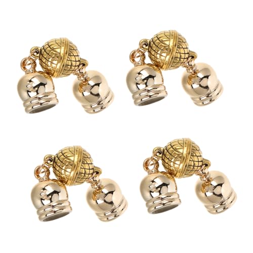 HORIALENCE 4 Stück Magnetisches Verschlussselabbesser Halskettenverschlüsse selber machen Verschluss für die Schmuckherstellung Schmuck mit Magnetverschluss hängende Verschlüsse Metall Golden HORIALENCE 4 Stück Magnetisches Verschlussselabbesser Halskettenverschlüsse selber machen Verschluss für die Schmuckherstellung Schmuck mit Magnetverschluss hängende Verschlüsse Metall Golden von HORIALENCE