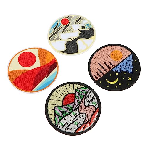HORIALENCE 4 Stück Stickerei Patches für Kleidung Bunte Aufbügelflicken zur Reparatur und Dekoration von Textilien für DIY Modeprojekte und Kreative Designs HORIALENCE 4 Stück Stickerei Patches für Kleidung Bunte Aufbügelflicken zur Reparatur und Dekoration von Textilien für DIY Modeprojekte und Kreative Designs von HORIALENCE