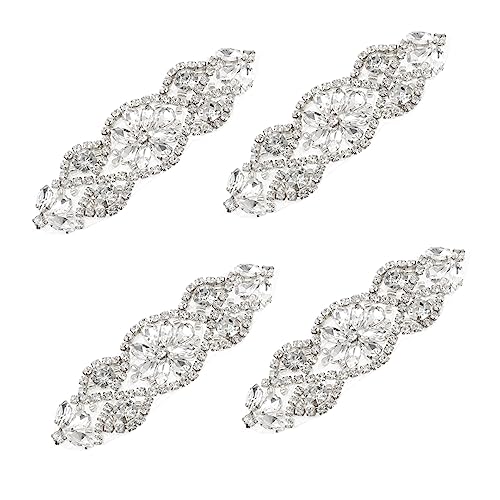 HORIALENCE 4 Stück Teiliges Strass Applikation für Brautkleider Selbstklebende Patches für Gürtel Glänzende Strasssteine für Hochzeitsdekoration und DIY Modegestaltung HORIALENCE 4 Stück Teiliges Strass Applikation für Brautkleider Selbstklebende Patches für Gürtel Glänzende Strasssteine für Hochzeitsdekoration und DIY Modegestaltung von HORIALENCE