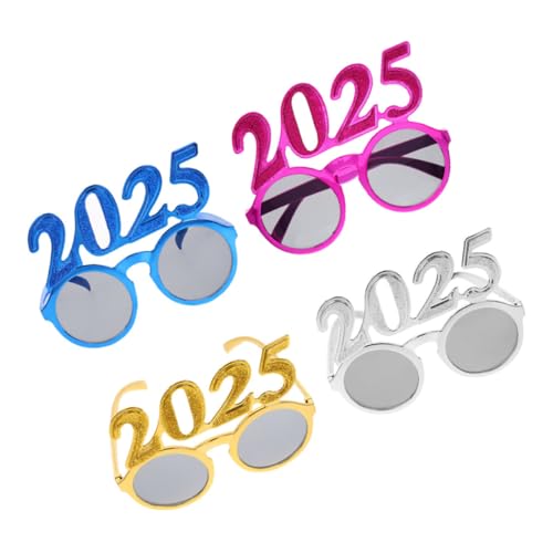 HORIALENCE 4 Stück digitale Brille dekorativ Partybrille 2025 Produkt Brillen 2025 bunt Silvester Brille Silvesterbrille Neujahrsbrille Dekoration für das neue Jahr Stk HORIALENCE 4 Stück digitale Brille dekorativ Partybrille 2025 Produkt Brillen 2025 bunt Silvester Brille Silvesterbrille Neujahrsbrille Dekoration für das neue Jahr Stk von HORIALENCE