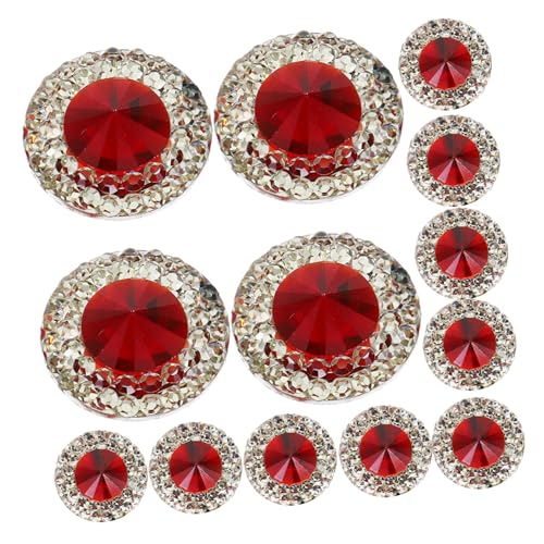 HORIALENCE 40 Stück Funkelnde Rote Rhinestones für Diy Flachrückige Schmucksteine für Kleidung Haarspangen und Kreative Dekorationen von HORIALENCE