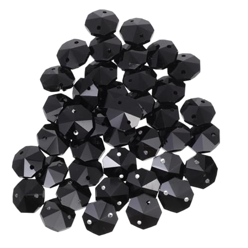 HORIALENCE 40 Stück Glas mit Doppelloch Achteckige Bunte Anhänger Vielseitig für Schmuckherstellung Armbänder Dekoration Bastelprojekte Schwarz HORIALENCE 40 Stück Glas mit Doppelloch Achteckige Bunte Anhänger Vielseitig für Schmuckherstellung Armbänder Dekoration Bastelprojekte Schwarz von HORIALENCE