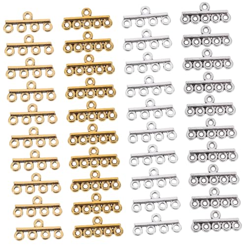HORIALENCE 40 Stück Teiliges DIY Schmuckverschluss Langlebige Legierungsketten Verschlüsse in Antik Silber und Gold Geeignet für Halsketten und Armbänder Einfach zu Verbinden Robust und HORIALENCE 40 Stück Teiliges DIY Schmuckverschluss Langlebige Legierungsketten Verschlüsse in Antik Silber und Gold Geeignet für Halsketten und Armbänder Einfach zu Verbinden Robust und von HORIALENCE