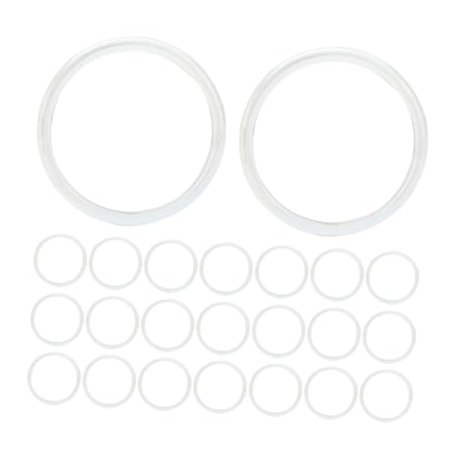 HORIALENCE 40 Stück Transparente Disc Binder Ringe für Loose Leaf Notizbücher Planer und Scrapbooks Anpassbare und Praktische Bindungsringe für DIY Projekte von HORIALENCE