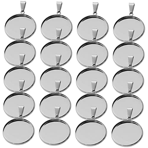 HORIALENCE 40Stücke Teiliges DIY Schmuck Zubehör mit Anhängerplatten und Ringkomponenten für und Ohrringe Basis für Kreative Schmuckherstellung von HORIALENCE
