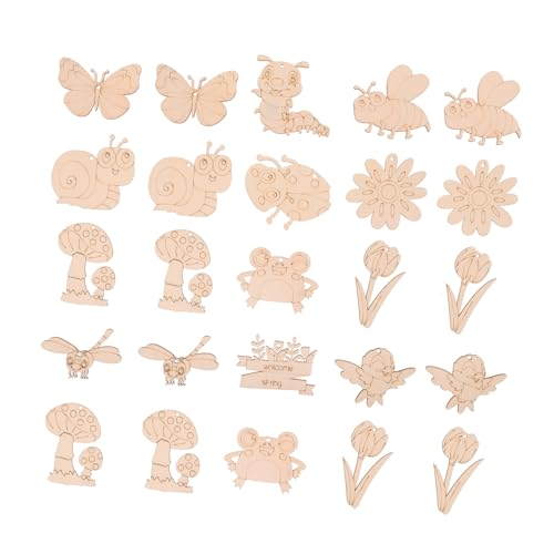 HORIALENCE 48 Sätze Holz DIY Bastelset Unvollendete Holz Ausschnitte für Kreative Malerei Ornamente für Hochzeiten Partys und Geschenkanhänger HORIALENCE 48 Sätze Holz DIY Bastelset Unvollendete Holz Ausschnitte für Kreative Malerei Ornamente für Hochzeiten Partys und Geschenkanhänger von HORIALENCE