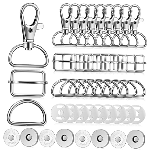 HORIALENCE 48Stücke Drehbare Karabinerhaken D Förmige Schnallen Schiebeschnallen Halbrunde Verschlüsse für DIY Rucksäcke und Geldbörsen Zubehör HORIALENCE 48Stücke Drehbare Karabinerhaken D Förmige Schnallen Schiebeschnallen Halbrunde Verschlüsse für DIY Rucksäcke und Geldbörsen Zubehör von HORIALENCE