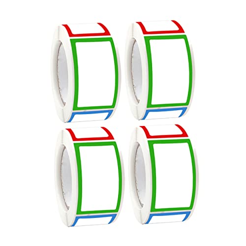 HORIALENCE 4Rollen Selbstklebende Namensschilder Beschriftbare für Gewürzgläser Vorratsdosen und DIY Projekte Praktische Aufkleber für Organisation im Haushalt von HORIALENCE