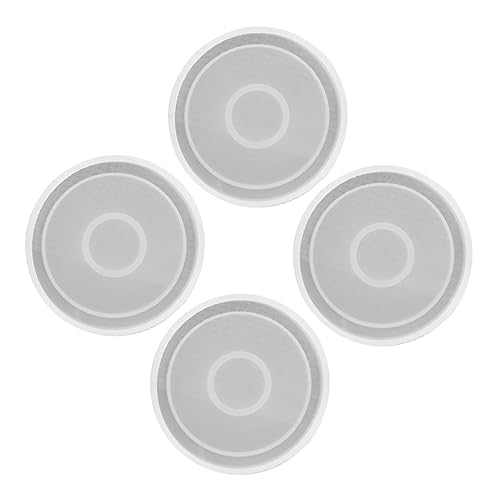 HORIALENCE 4Stücke DIY Runde Silikonform für Untersetzer Langlebige Epoxidharz Gießform Lebensmittelechtem Silikon Kreativ für Kunsthandwerk und Designs HORIALENCE 4Stücke DIY Runde Silikonform für Untersetzer Langlebige Epoxidharz Gießform Lebensmittelechtem Silikon Kreativ für Kunsthandwerk und Designs von HORIALENCE