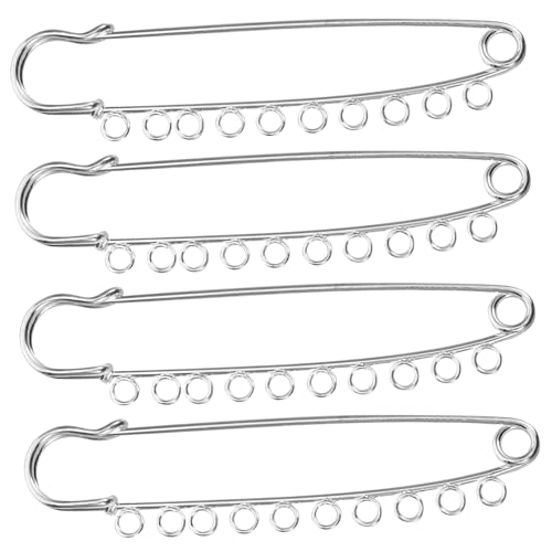 HORIALENCE 4Stücke Metall Broschen Sicherheitsnadeln DIY Handwerk Zubehör Robuste und Langlebige Sicherheitsnadeln für Kleidung Basteln und Projekte HORIALENCE 4Stücke Metall Broschen Sicherheitsnadeln DIY Handwerk Zubehör Robuste und Langlebige Sicherheitsnadeln für Kleidung Basteln und Projekte von HORIALENCE