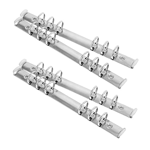HORIALENCE 4Stücke Segmentierte Binder Clips Leichtgewichtige und Langlebige Klemmen für Lose Ringbuch für Schule und Büro von HORIALENCE
