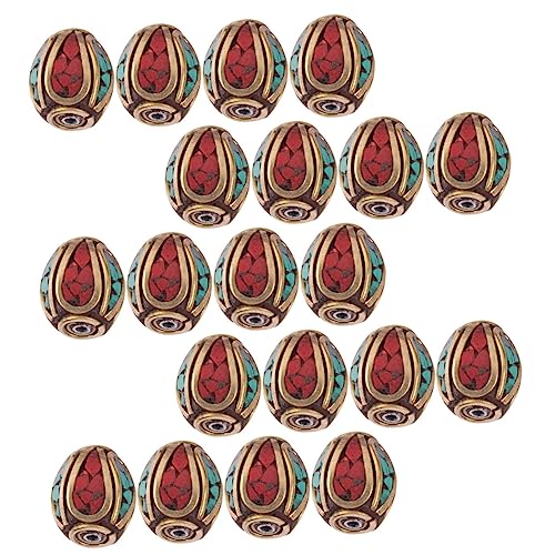 HORIALENCE 5 Sätze Buddha Spacer Perlen Nepal Stil Diy Perlen Für Schmuckherstellung Handgemachte Grüne Türkis Für Armbänder Und 20 Stück * 5 HORIALENCE 5 Sätze Buddha Spacer Perlen Nepal Stil Diy Perlen Für Schmuckherstellung Handgemachte Grüne Türkis Für Armbänder Und 20 Stück * 5 von HORIALENCE