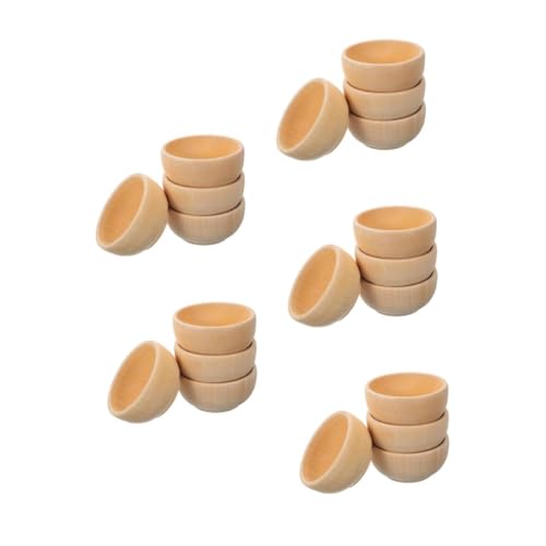 HORIALENCE 5 Sätze Diy Holzschalen Set Unvollendete Holzspielzeuge Für Kreative Projekte Holzspielzeug Für Mikrolandschaftsdekoration Und Bastelarbeiten 4 Stück * 5 HORIALENCE 5 Sätze Diy Holzschalen Set Unvollendete Holzspielzeuge Für Kreative Projekte Holzspielzeug Für Mikrolandschaftsdekoration Und Bastelarbeiten 4 Stück * 5 von HORIALENCE