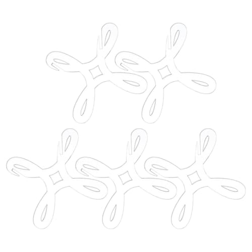 HORIALENCE 5 Stck Teiliges Kleine Leere Acryl Garnspulen Praktische Spulen für Nähmaschinen Leicht und Tragbar zum Organisieren von Garn für Handarbeiten und Reisen von HORIALENCE